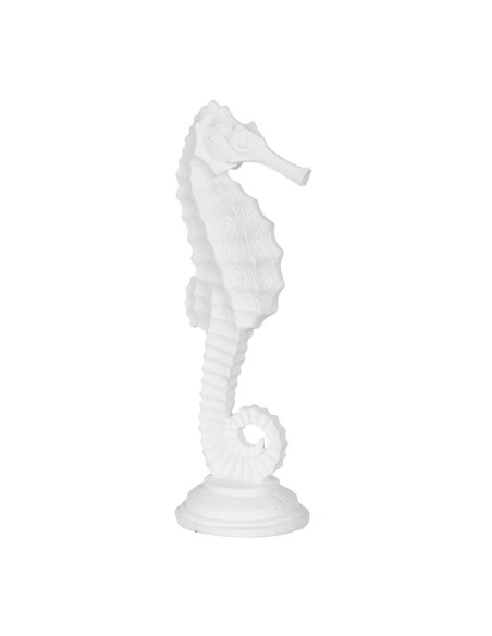 Figura Decorativa Blanco Caballito de Mar 11 x 9 x 31 cm | Tienda24 Tienda24.eu