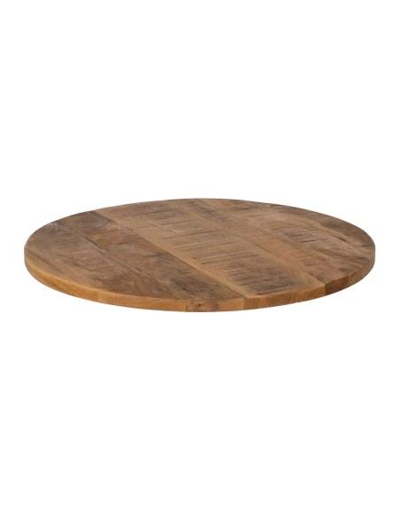 Plateau de table Rond Beige Bois de manguier 70 x 70 x 3 cm | Tienda24 Tienda24.eu