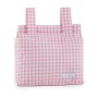 Bolsa organizadora para carrinho de bebê Mi bollito Cor de Rosa Vichy 10 x 35 x 35 cm de Mi bollito, Sacos de transporte - Re...