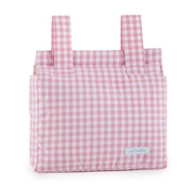 Bolsa organizadora para carro de bebé Mi bollito Rosa Vichy 10 x 35 x 35 cm de Mi bollito, Bolsas de transporte - Ref: D16264...