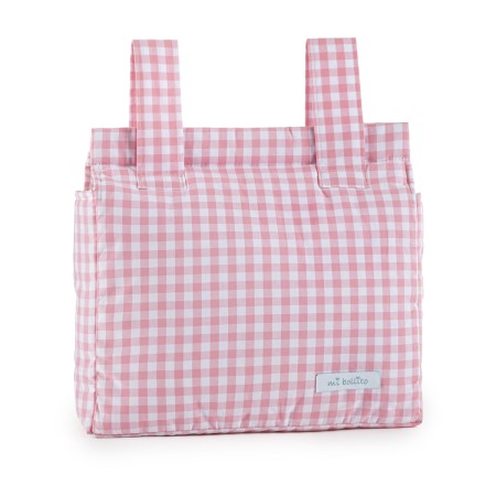 Sac organisateur pour poussette de bébé Mi bollito Rose Vichy 10 x 35 x 35 cm de Mi bollito, Sacs de transport - Réf : D16264...