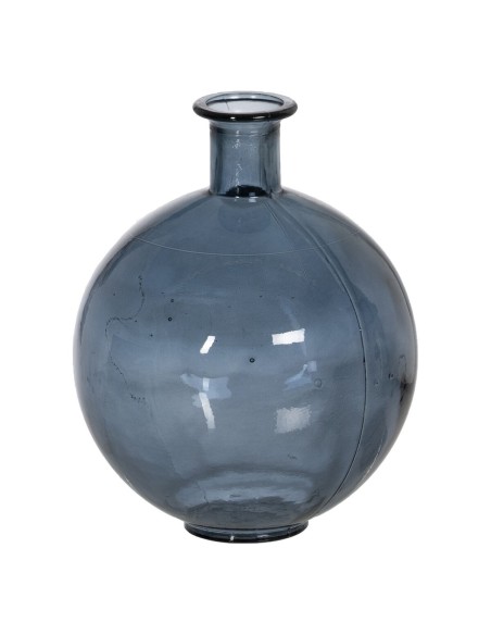 Vase Blau Recyceltes Glas 20 x 20 x 25 cm | Tienda24 Tienda24.eu