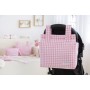 Sac organisateur pour poussette de bébé Mi bollito Rose Vichy 10 x 35 x 35 cm de Mi bollito, Sacs de transport - Réf : D16264...