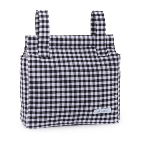 Organizer bag for baby stroller Mi bollito Black Gingham 10 x 35 x 35 cm by Mi bollito, Transport Bags - Ref: D1626458, Price...