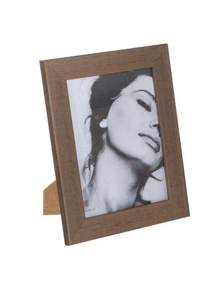 Fotorahmen Braun Holz Kristall 20 x 1 x 25 cm | Tienda24 Tienda24.eu