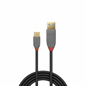 USB A zu USB-C-Kabel LINDY 36915 50 cm Schwarz | Tienda24 - Global Online Shop Tienda24.eu