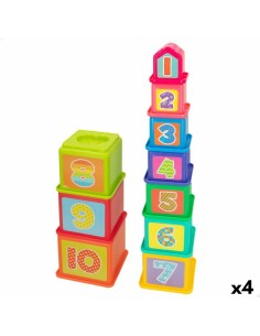 Blocchi Impilabili PlayGo 4 Unità 10,2 x 50,8 x 10,2 cm da PlayGo, Cubi, piramidi e anelli componibili - Ref: S8900031, Preci...