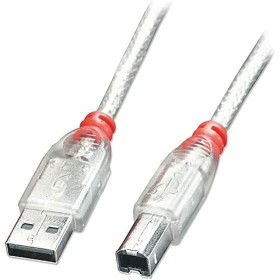 USB A to USB B Cable LINDY 41753 White Transparent by LINDY, USB Cables - Ref: S7716881, Price: 4,26 €, Discount: %