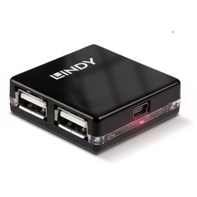 Hub USB LINDY 42742 Negro de LINDY, Hubs de red - Ref: S7716981, Precio: 9,43 €, Descuento: %