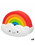 Gioco di Abilità per Bambini PlayGo Arcobaleno 6 Pezzi 21,5 x 16 x 8,5 cm (6 Unità) da PlayGo, Cubi, piramidi e anelli compon...