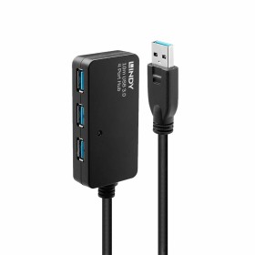 Hub USB LINDY 43159 Noir de LINDY, Hubs USB - Réf : S7717078, Prix : 124,92 €, Remise : %