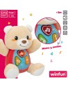 Peluche com Som Winfun Urso 16,5 x 18 x 11,5 cm (12 Unidades) | Tienda24 Tienda24.eu