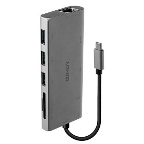 USB Hub LINDY 43278 Grey by LINDY, Network hubs - Ref: S7717107, Price: 45,62 €, Discount: %