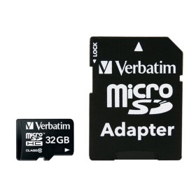 Micro SD Memory Card with Adaptor Verbatim 44083 by Verbatim, Memory cards - Ref: S7717369, Price: 7,36 €, Discount: %