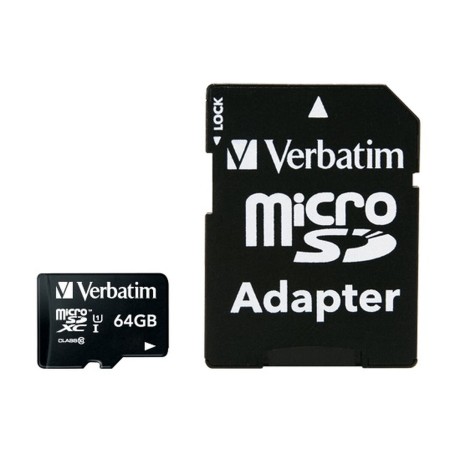 Micro SD Memory Card with Adaptor Verbatim 44084 by Verbatim, Memory cards - Ref: S7717370, Price: 9,55 €, Discount: %