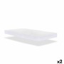 Coprimaterasso per culla Mi bollito Bianco 1 x 50 x 85 cm Impermeabile 2 Unità di Mi bollito, Biancheria da letto per culle -...