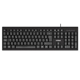 Keyboard Nilox NXKBE000011 Black Spanish Qwerty by Nilox, Keyboards - Ref: S77175436, Price: 5,36 €, Discount: %