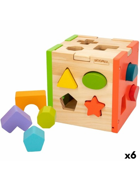 Child's Wooden Puzzle Woomax 15 x 15 x 15 cm (6 Units) | Tienda24 Tienda24.eu