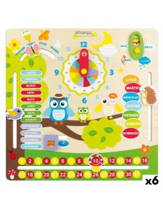 Juego Educativo Woomax Búhos 30 x 3 x 30 cm (6 Unidades) de Woomax, Juguetes para apilar y encajar - Ref: S8900181, Precio: 4...