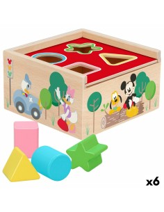 Puzzle di Legno per Bambini Disney 5 Pezzi 13,5 x 7,5 x 13 cm (6 Unità) da Disney, Cubi, piramidi e anelli componibili - Ref:...