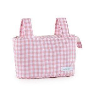 Sac organisateur pour poussette de bébé Mi bollito Rose Vichy 15 x 18 x 45 cm de Mi bollito, Sacs de transport - Réf : D16264...