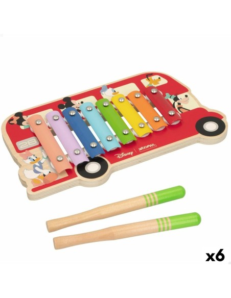 Xilofono Disney Legno Plastica 26 x 2,2 x 15 cm (6 Unità) da Disney, Tamburi e percussioni - Ref: S8900250, Precio: 67,36 €, ...