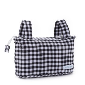 Bolsa organizadora para carrinho de bebê Mi bollito Preto Vichy 15 x 18 x 45 cm de Mi bollito, Sacos de transporte - Ref: D16...