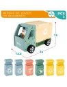 Garbage Truck Woomax Toy 8 Pieces 24 x 15 x 13,5 cm (4 Units) | Tienda24 Tienda24.eu