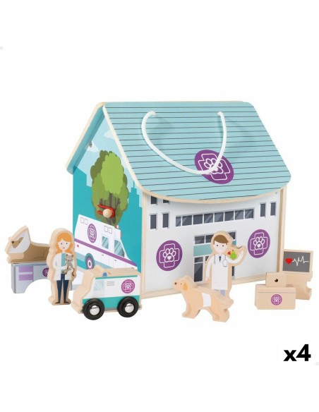 Playset Woomax Veterinário 9 Peças 4 Unidades 19 x 18 x 19 cm | Tienda24 Tienda24.eu