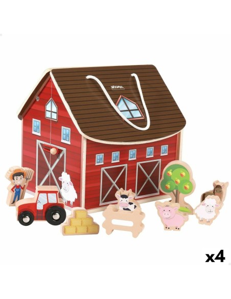 Playset Woomax Ferme 9 Pièces 4 Unités 19 x 18 x 19 cm | Tienda24 Tienda24.eu