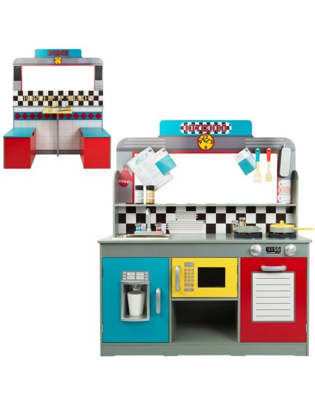 Cozinha de Brincar Play & Learn Retro 90 x 104 x 58 cm | Tienda24 Tienda24.eu