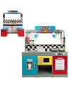 Cozinha de Brincar Play & Learn Retro 90 x 104 x 58 cm | Tienda24 Tienda24.eu