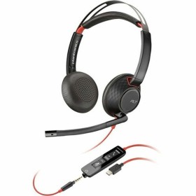 Headphones with Microphone Poly Blackwire 5220 Black by Poly, PC Headsets - Ref: S77179640, Price: 80,82 €, Discount: %