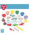 Jogo de Plasticina PlayGo Dinossauros (6 Unidades) | Tienda24 Tienda24.eu