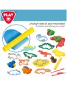 Jogo de Plasticina PlayGo Dinossauros (6 Unidades) | Tienda24 Tienda24.eu