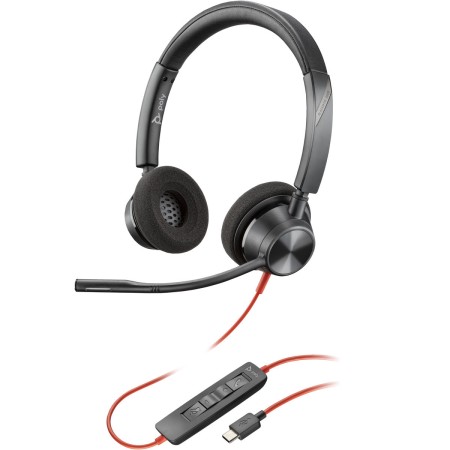 Auriculares con Micrófono HP Blackwire 3320 Negro | Tienda24 - Global Online Shop Tienda24.eu