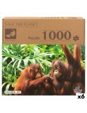 Puzzle Colorbaby Orangutan 6 Unidades 68 x 50 x 0,1 cm | Tienda24 Tienda24.eu