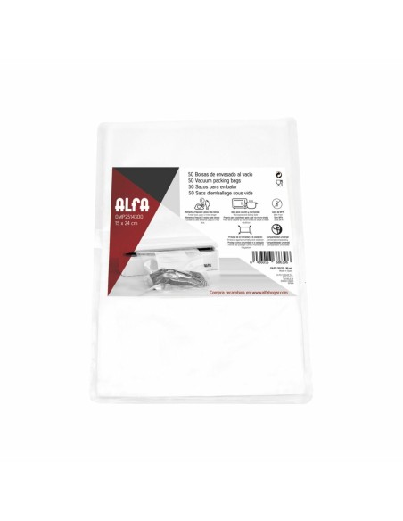 Sacchetti sottovuoto Alfa OMP25143 15 x 24 cm da Alfa, Accessori per macchine sottovuoto - Ref: S0451856, Precio: 8,55 €, Des...