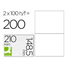 Adhesive labels Q-Connect KF10662 White 100 Sheets 210 x 148 mm by Q-Connect, Adhesive labels and stickers - Ref: S77182337, ...