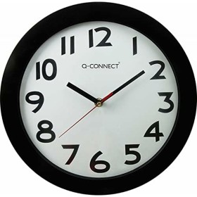 Wall Clock Q-Connect KF15590 Black Ø 30 cm Plastic by Q-Connect, Wall Clocks - Ref: S77182460, Price: 18,63 €, Discount: %