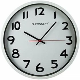 Horloge Murale Q-Connect KF15591 Argenté Ø 34 cm Plastique de Q-Connect, Pendules murales - Réf : S77182461, Prix : 19,99 €, ...