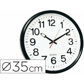 Orologio da Parete Q-Connect KF15592 Nero Ø 34 cm Plastica Moderno di Q-Connect, Orologi da parete - Rif: S77182462, Prezzo: ...