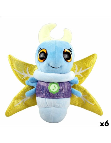 Fluffy toy Eolo Firefly Blue 33 x 27 x 13,5 cm (6 Units) | Tienda24 Tienda24.eu