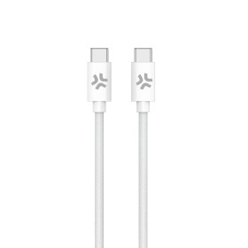 Cable USB-C Celly USBCUSBCCOTTWH Blanco 1,5 m de Celly, Cables USB - Ref: S77185214, Precio: 10,65 €, Descuento: %