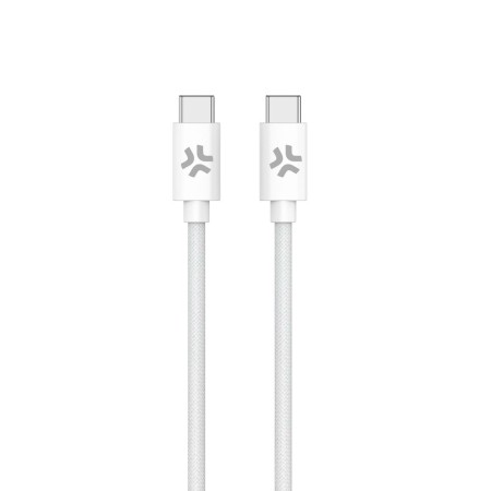 Cable USB-C Celly USBCUSBCCOTTWH Blanco 1,5 m de Celly, Cables USB - Ref: S77185214, Precio: 10,65 €, Descuento: %