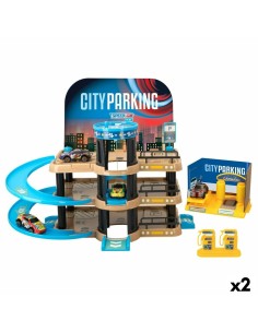 Garagem Parking com Veículos Speed & Go 62 x 25,5 x 33 cm (2 Unidades) | Tienda24 Tienda24.eu