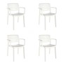 Garden chair Garbar Wind White polypropylene 58 x 78 x 54 cm 58 x 54 x 78 cm 4 Units (4 Pieces) by Garbar, Garden Dining Chai...