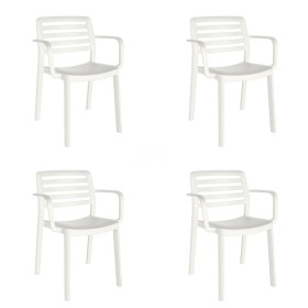 Garden chair Garbar Wind White polypropylene 58 x 78 x 54 cm 58 x 54 x 78 cm 4 Units (4 Pieces) by Garbar, Garden Dining Chai...