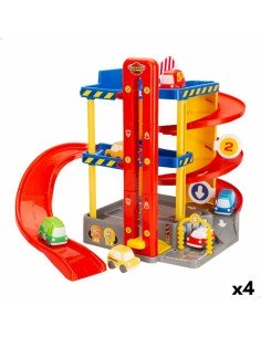 Garage Parking avec Véhicules Speed & Go 37 x 29 x 25 cm (4 Unités) | Tienda24 Tienda24.eu