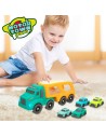 Truck Carrier and Cars Motor Town Light Sound 32,5 x 13 x 10,5 cm (2 Units) | Tienda24 Tienda24.eu